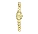 Armitron Women's Oval Faceted Wall-to-Wall Crystal Goldtone Bracelet Watch