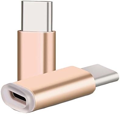 Micro USB Type C Adapter,CASISER Type-C Male to Female Converter Data Sync Charging USB-C for Huawei Mate 9 Xiaomi mi5s Oneplus 3 Gold (5 PCS)