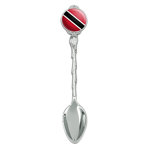 Trinidad and Tobago Country Flag Novelty Collectible Demitasse Tea Coffee Spoon