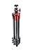 Manfrotto Compact Light Aluminum 4-Section Tripod Kit with Ball Head, Red (MKCOMPACTLT-RD)