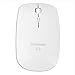 HDE Bluetooth 3.0 Wireless Mouse Optical Ergonomic Slim Profile Mouse with Adjustable DPI 800/1000/1200/1600 (White)