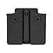 Universal Double Magazine Pouch, 9mm.40 Double Stack Mag. Holder Dual Stack Mag Holster with 1.5''-2'' Belt Clip Fit Glock Sig sauer S&W Beretta Browning Taurus H&K Most Pistol Mag 60° Adjustable Cant