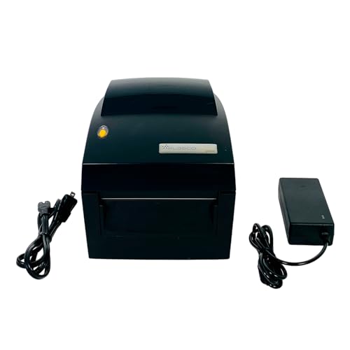 Tekswamp Godex BP-DT-4 Direct Thermal POS Label Printer USB Serial, Bundle with AC Adapter