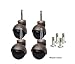 Caster Classics 4-Pack 2-inch Antique Copper Ball Caster with Wood Stem and Socket