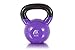 Prosource Fit Vinyl Coated Cast Iron Kettlebells Color-Coded 5 to 45 lb. with Extra Large Handles for Home and Gym Workouts