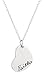 Necklace With Heart Pendant And Cross - A Journey Of Faith Is A Journey Of Love - For Girls - Stainless Steel With Curb Chain