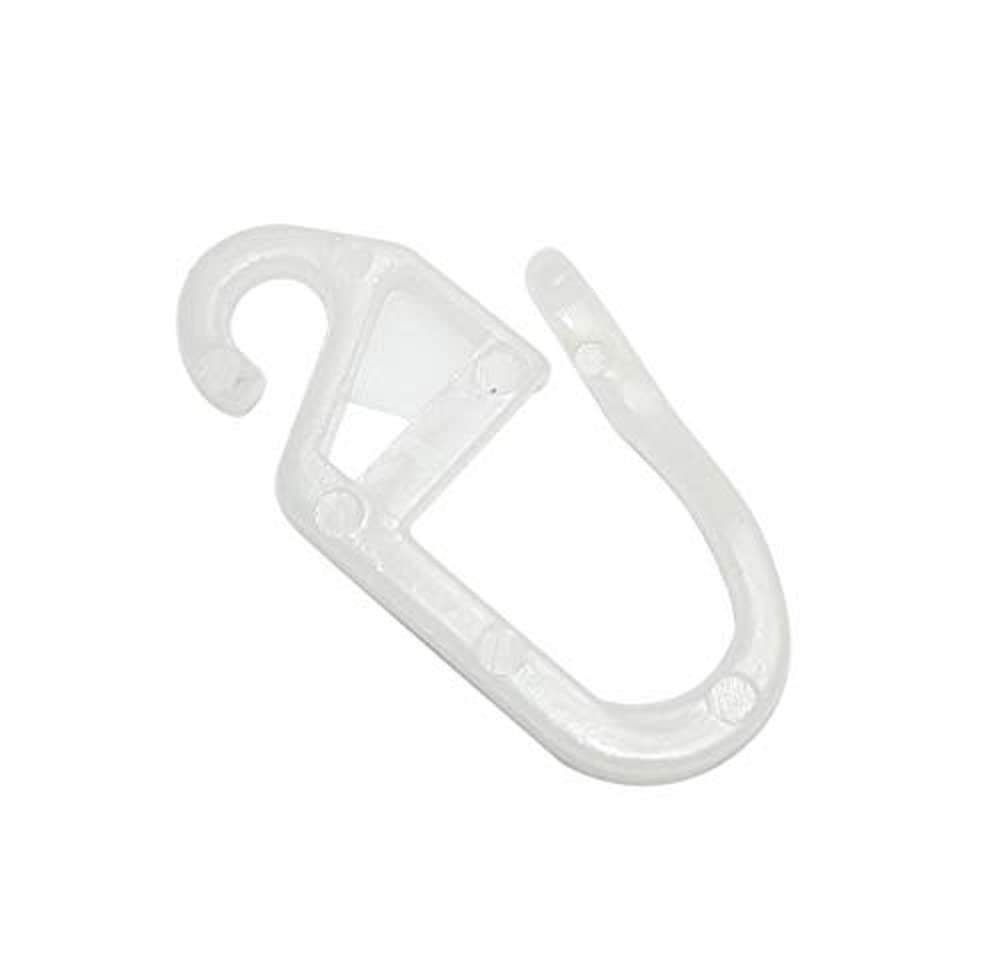 Gardinia Folding Hooks POM Quality Raw White Pack of 10 for Diameter 12 mm 10