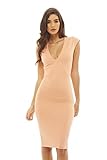 AX Paris Women's V Front Bodycon Dress