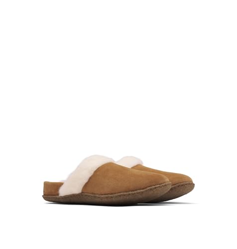 SOREL Women's Nakiska Slide ll Slipper - Camel Brown, Natural - 11