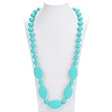 Consider It Maid Baby/Toddler Silicone Teething Necklace - Turquoise - One Love Collection