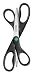 Westcott 15179 Kleenearth 8" Straight Recycled Stainless Steel Scissors, Black, 2 Pack primary