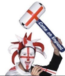 Toyland Inflatable 'COME ON ENGLAND!' Hammer for England - World Cup Euros St George's Day Football Parties - English Party Decorations