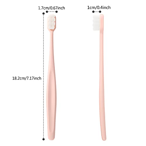 4 Pieces MicroNano Manual Toothbrush for Sensitive Teeth, Extra Soft Toothbrushes with 10000