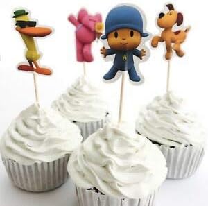Pocoyo Assorted Cupcake Picks Set of 12