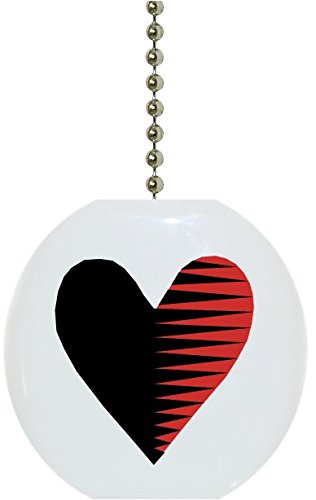 Poker Casino Cards Heart Solid CERAMIC Fan Pull
