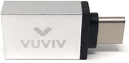 VUVIV USB 3.1 to USB C Mini Adapter for Macbook Pro, MacBook 12-inch and other Type-C Devices (Silver)