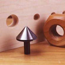 Hall Tools 26B12 CS3 12 3-Flute Countersink Drill Bit, 12.4mm Head Diameter, 8mm Shank Diameter, 56mm Nominal Length