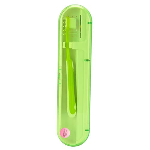 Electric Toothbrush Holder, Toothbrush Sanitizer Case Uv Led Toothbrush Toothpaste Cleaner Uv Sterilizer Toothbrush Holders Travel For Toothbrush Holders Travel Business Trip(Green)