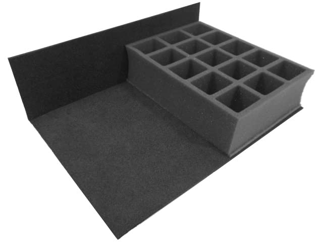 Replacement Tray for Gamesworkshop SKIRMISH or BATTLE or CRUSADE figure case. Carry 15 HQ or bulky troops on 40mm bases. Ideal for large figures up to 70mm tall. Perfect for Games Workshop figures