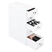 InterDesign Cosmetic Organizer for Vanity Cabinet to Hold Makeup, Beauty Products - 5 Drawers, White
