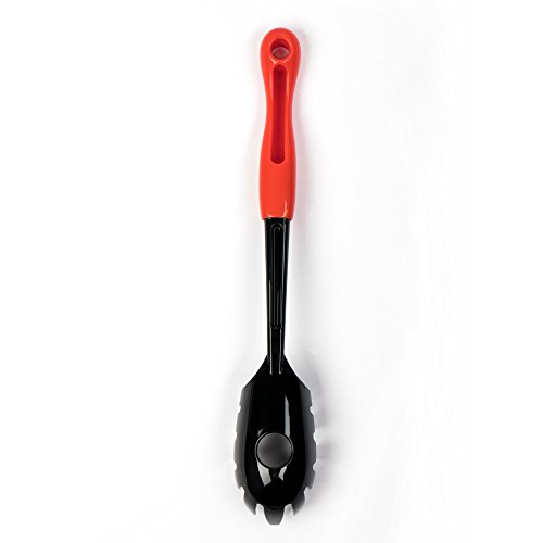 Jazava, Spaghetti Pasta Server - Dishwasher Safe Kitchen Pasta Ladle, Nonstick Nylon Kitchen Gadgets Pasta Fork(JZ-KU-PL-R)