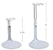 BANBERRY DESIGNS Doll Stands - Set of 4 - White Metal and Vinyl Adjustable Holders - Ideal for Dolls Measuring 3