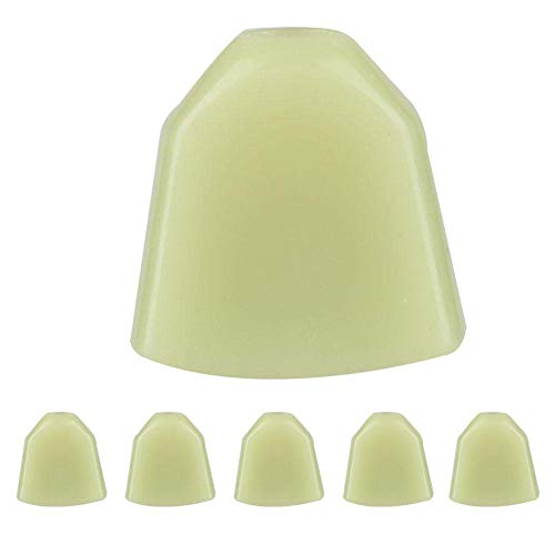 Alomejor Tuning Peg Heads 6 PCS/Set Acrylic Tuning Pegs Button Machine Heads for Guitar(Green)