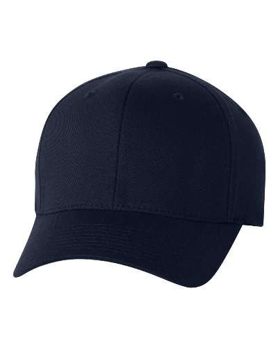 Flexfit Wooly Combed-Twill Cap - Dark Navy - S/M
