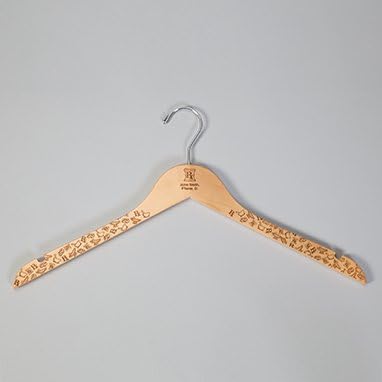HCL Personalized Natural Wood Hanger With Pharmacy Scatter Print