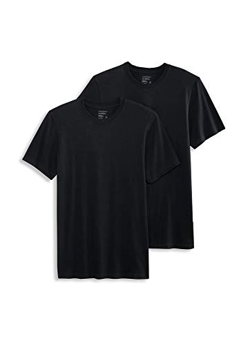 Jockey Men's Undershirt Made in America 100% Cotton Crew Neck T-Shirt - 2, Black, 2XL | Pricepulse