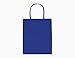 12CT Medium Royal Blue Biodegradable, Food Safe Ink & Paper, Premium Quality Paper (Sturdy & Thicker), Kraft Bag with Colored Sturdy Handle (Royal Blue, Medium 12Count)