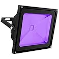 UV LED Black Light, HouLight High Power 50W Balck Light LED Flood Light IP65-Waterproof (85V-265V AC) for Halloween, Blacklig