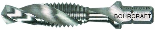 Bohrcraft Combi Tap Drill Bit 1/4-Inch Shank HSS-G, M X 1, Split Pack 6 mm (1), 41710300600