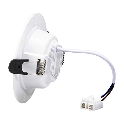 Tofisr LED Recessed Spotlight, Extra Flat, Recessed Ceiling Light, Flat Round, 7 W Equivalent to 70 W, 230 V Cool White 6000 K, for Living Rooms, Kitchen, Pack of 12