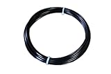 Loos Stainless Steel 302/304 Wire Rope, Vinyl Coated, 7x7 Strand Core, Black, 3/32