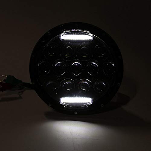 POWLAB 7 Inch Jeep Led Headlights 13 LED Headlamp Jeep Wrangler Headlights Hi/Low Beam with DRL for Jeep Wrangler JK JKU TJ CJ LJ Off Road 4x4 Truck