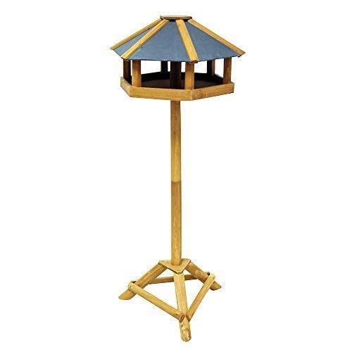 Garden Mile Traditional Wooden Bird Table Garden Birdhouse