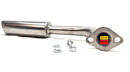 Header Exhaust Pipe for: Go Kart Predator 212cc,Honda GX160, GX200, LIFAN 7HP.
