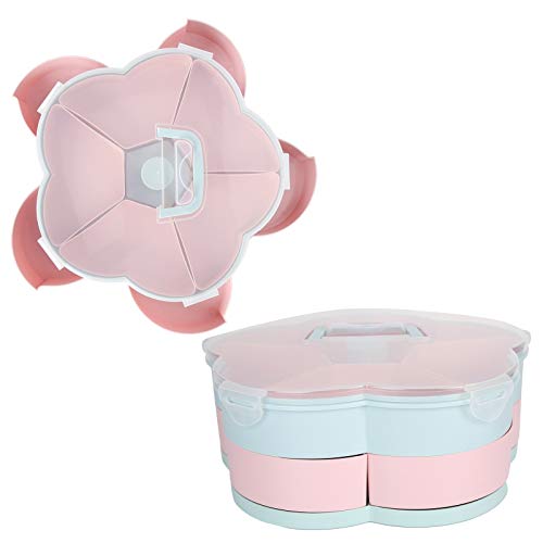 Snoepdoosje Snoepbakje, Draaibare Snoepdoos Snoepjes Opbergbakje, met een Siliconen Pad voor het bewaren van noten… - Afbeelding 6