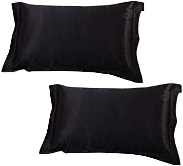 DEHMAN Satin 600 TC Pillowcase (Black_King)
