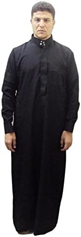 Men Saudi Style Thobe Thoub Abaya Robe Daffah Dishdasha Islamic Arabian Kaftan (58)