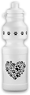 Black Paw Print Water Bottle (Retail)