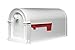 Gibraltar Mailboxes Laurel Medium Capacity Rust-Proof Plastic White, Post-Mount Mailbox, LM11000W