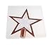Clever Creations Copper Christmas Tree Topper Star Festive Christmas Decor | Sparkling White and Copper Shatter Resistant Plastic | 6.5
