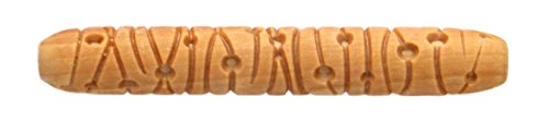 MKM Pottery ToolsWood Hand Rollers for Clay (HR-26 Dots and Lines)