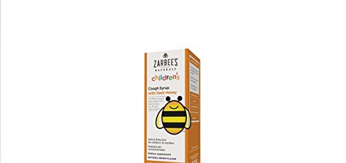 Zarbee s Naturals Children s Cough Syrup with Dark Honey, Natural Grape Flavor, 5 Fl. Ounces