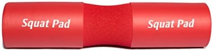 BRAND NEW Squat Pad for Barbell Squats, Hip Thrusts, Lunges - Exercise Barbell Squat Pad - Relieves Muscle Stress - Foam Sponge Pad - Shoulder Support Squat Pad - Fits Olympic Sized Barbells (Red)