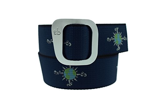 Compass Rose Dakota Web Belt Made in USA by Thomas Bates