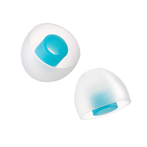 SpinFit CP145 - Patented Silicone Eartips for Replacement (2 Pairs) (4.5 mm Nozzle Dia.) (Large)