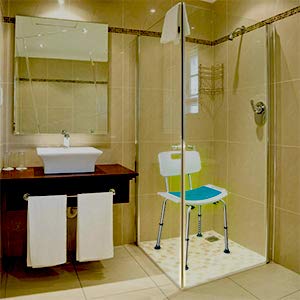 Medokare Shower Chair with Back - Padded Shower Seat for Seniors with Handles and Tote Bag, Shower Bench Bath Chair for Elderly, Handicap Tub Shower Seats for Adults (White Chair)
